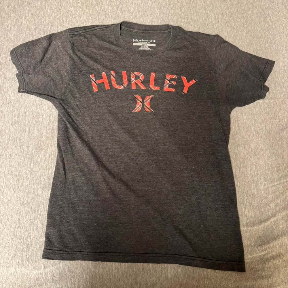 Hurley Premium Fit Graphic T-Shirt Grey Size Small